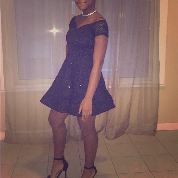 Love Culture Dresses & Skirts - Off the shoulder sparkly dress